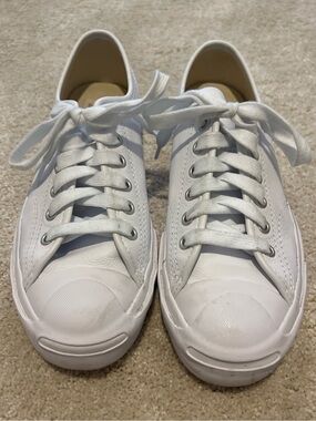 Converse White Leather Jack Purcell Sneaker